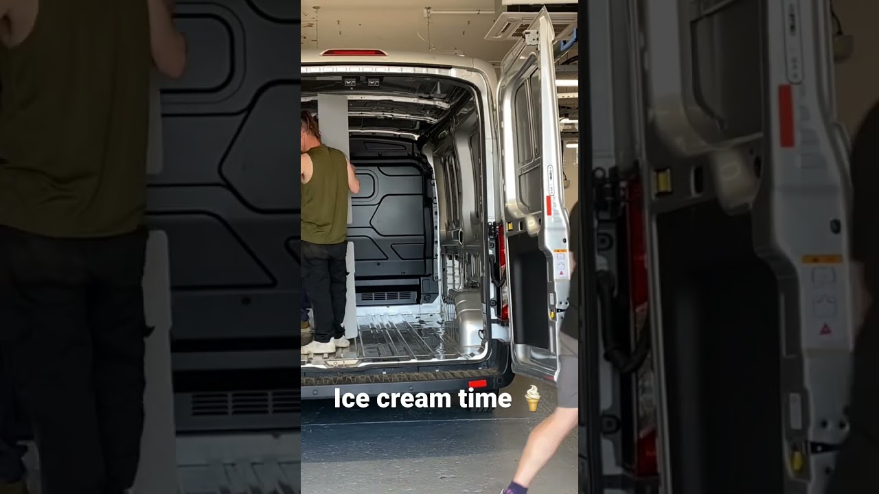 While filming for Inside Whitebox, the ice cream van visited the workshop. 🍦