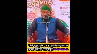 হাফেজ ক্বারী মাওলানা রুহুল আমিন গয়েশপুরী  । Hafiz Qari Maulana Ruhul Amin goyeshpuri । নিউ ওয়াজ