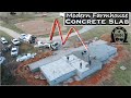 Concrete Slab Pour for our Modern Farmhouse Build