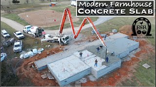 Concrete Slab Pour for our Modern Farmhouse Build