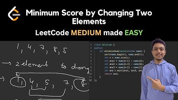 2567. Minimum Score by Changing Two Elements | LeetCode Medium