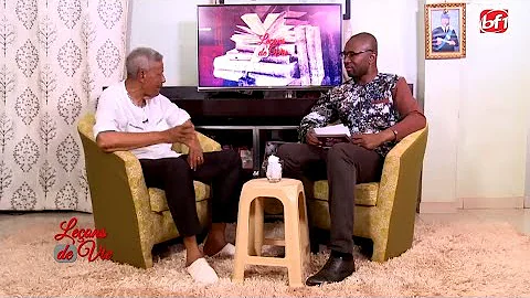 LEON DE VIE avec l'instituteur JEAN BARRY