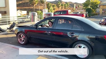 Woman goes berserk trying to flee hit and run scene