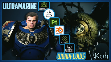 Ultramarine & Koh Character Creator, ZBrush, Painter, Blender, iClone, and Marmoset Workflows!