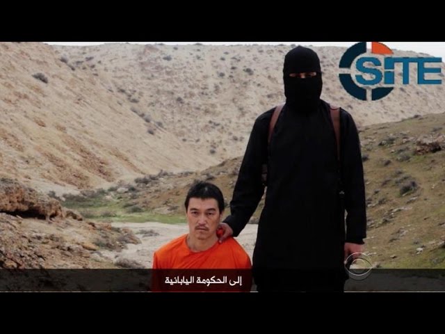 ISIS video purportedly shows execution of Japanese hostage class=