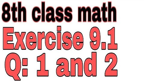 8th Class Math Chapter Areas and Volumes Exercise 9.1 ||Sindh text book board Jamshoro||