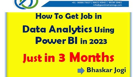 Power BI Demo Part1 - June 1st 2023 | Bhaskar Jogi | Go Online Trainings | 90000 75637