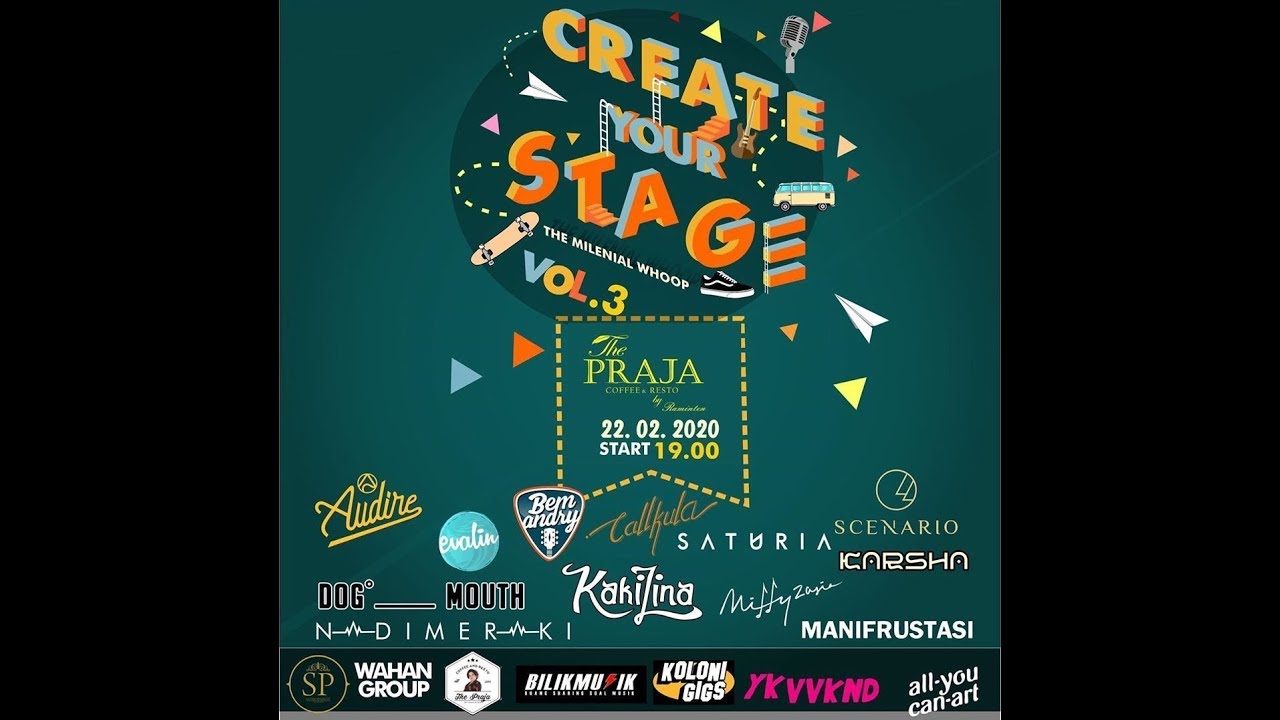 HIGHLIGHT EVENT CREATE YOUR STAGE DI THE PRAJA COFFE AND RESTO - YouTube