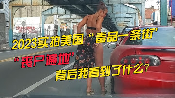 2023实拍美国“毒品一条街”，“丧尸遍地”背后我看到了什么？