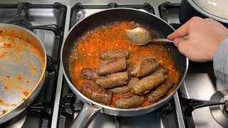 کباب رول با سس گوجه جعفری - kebab roll - kebab