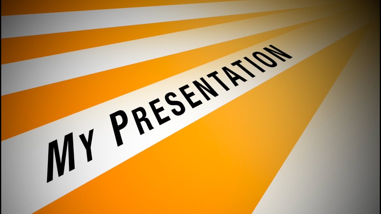 my presentation