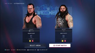 Wwe2K20 - Undertaker Vs Bray Watt Full Match