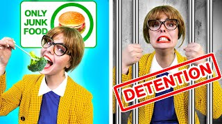Teacher in Detention! If a Teenager Was the Principal | Junk FOOD Only! by La La Life School