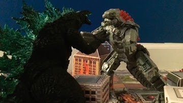 Godzilla 2021 vs Mechagodzilla 2021 (Stop motion)