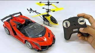 Remote Control Car's | RC 3D lihght Car's Unboxing and Testing RC Richarbul HALICOPTARE UNBOXING