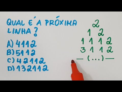 🔥 HELP MATEMÁTICA BÁSICA - Desafio Lógico - Qual a próxima linha?  #181