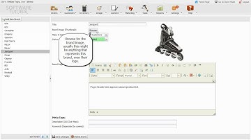 Creating and Editing Brands - Shopping Cart Software