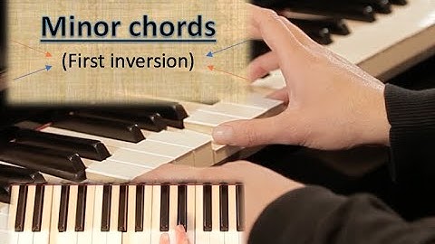 How to build minor chords in first inversion