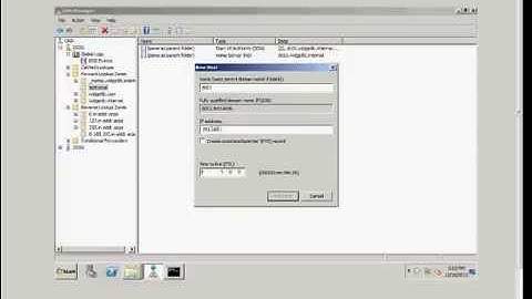 How to create a host file in a Windows 2008 DNS server