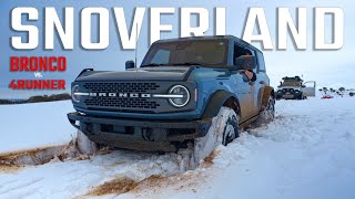 Built 4Runners and STOCK Bronco Sasquatch in DEEP Snow [S6E6]