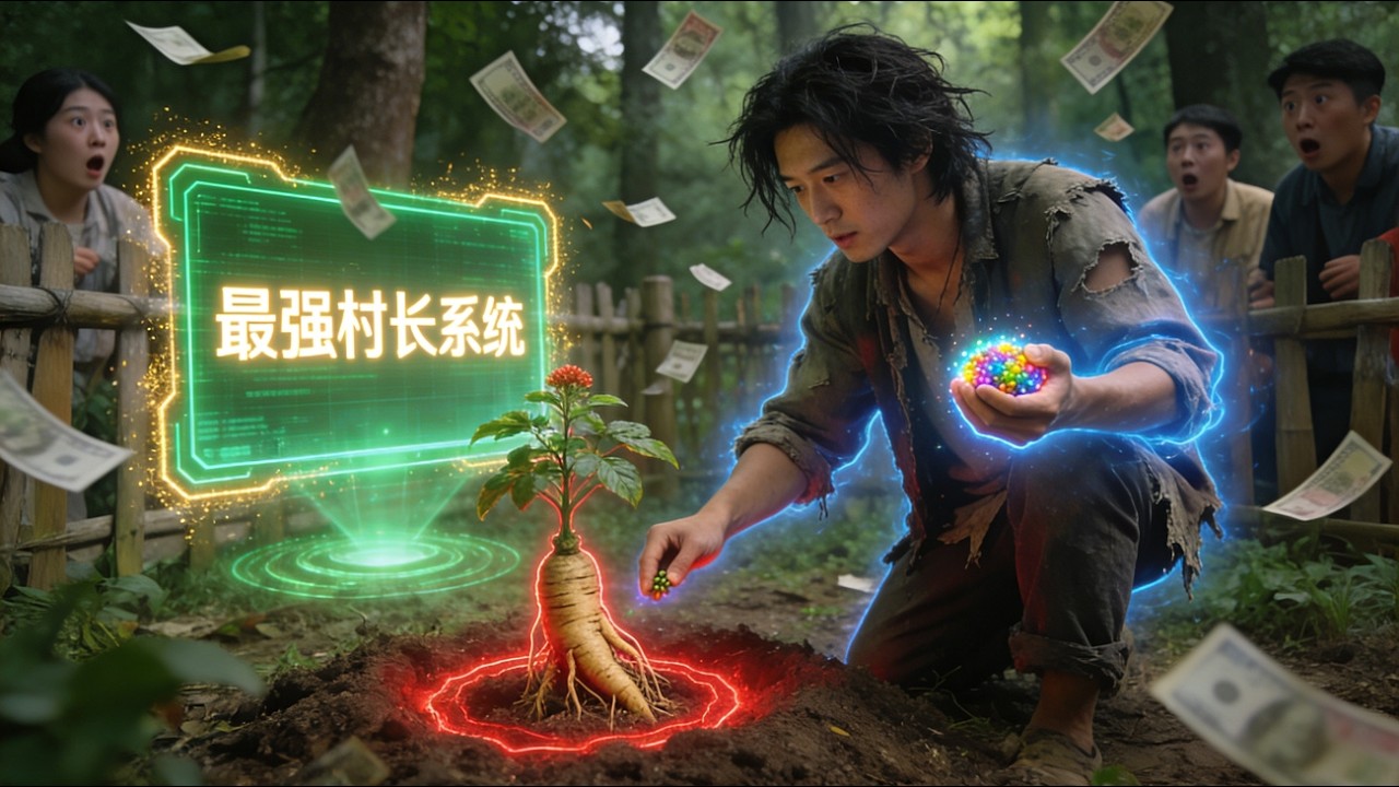 【完結】🔥 人參瞬間長大價值百萬？窮小子做代理村長啟動最強村長系統帶領村民致富.....