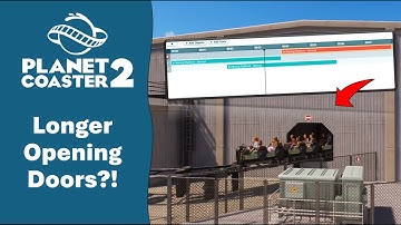 Planet Coaster 2 | Simple Trick to Make Doors Stay Open Longer
