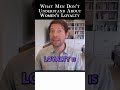 Men NEED to understand about WOMEN's loyalty