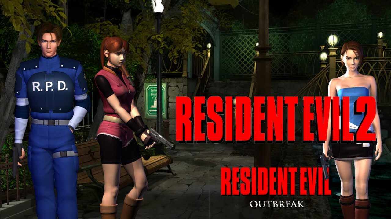 RESIDENT EVIL: Outbreak File 2# ONLINE - Flashback/Arklay Mountains. (Leon & Claire.)