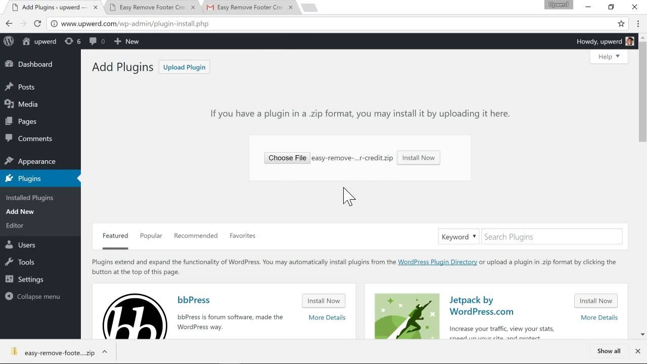 Easy Remove Footer Credit - YouTube Easy Remove Footer Credit - YouTube