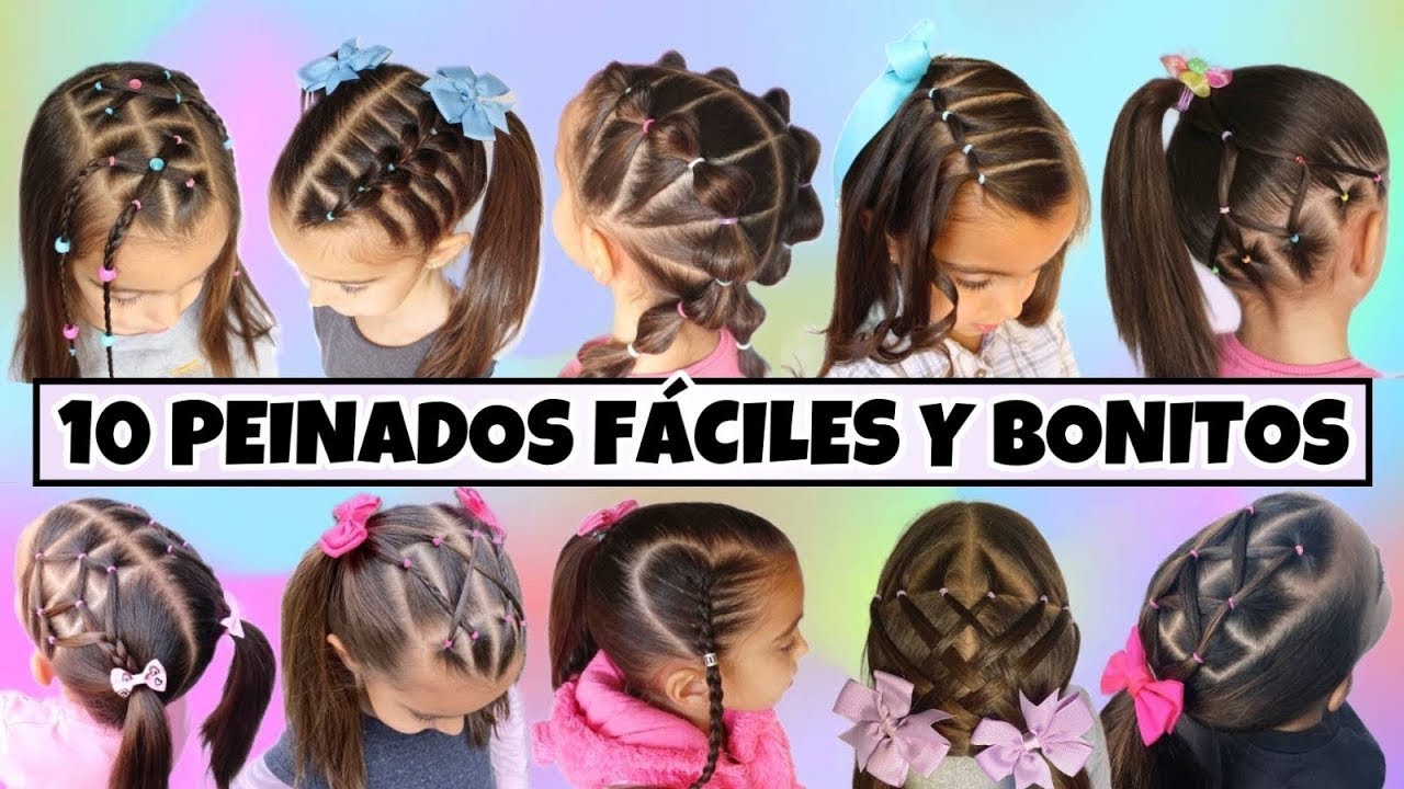 10 Peinados para Niñas en Segundos🤩Secretos Relevados: Crea Estos Adorables #Peinados ¡Sorprendete!