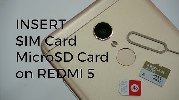 How to Insert Dual SIM and MicroSD card on Redmi 5