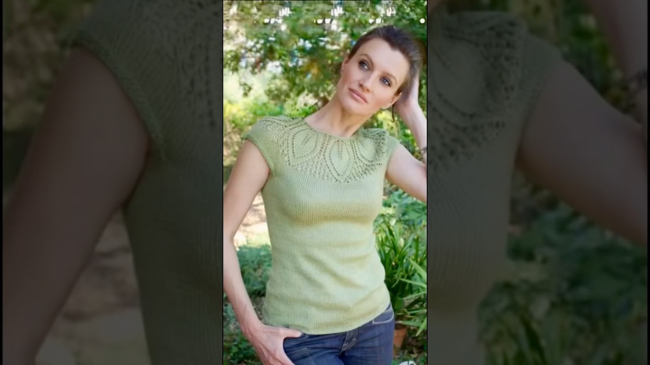 Luxury Knitwear Goals: The Iconic Knitted Leaf Yoke Top