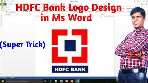How to Make HDFC Bank Logo in Ms Word? Ms Word में HDFC Bank का Logo कैसे बनाए ? #HDFC Bank Logo