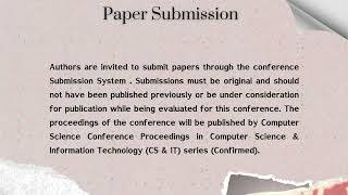 Call for Papers - 6th International Conference on Cloud, Big Data and IoT (CBIoT 2025)