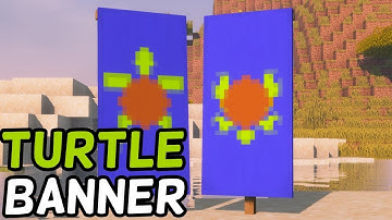 How To Make A Turtle Banner in Minecraft! (1.16+) (LOOM CRAFTING)