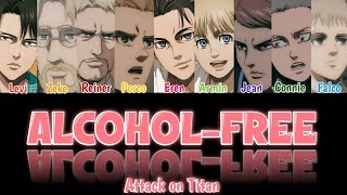 Attack on Titan - Alcohol-Free (TWICE) Color Coded Lyrics