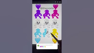 💜+🩷+🩵+💛 Emoji Color Mixing Palette The Smiling Critters | Poppy PlayTime #satisfying