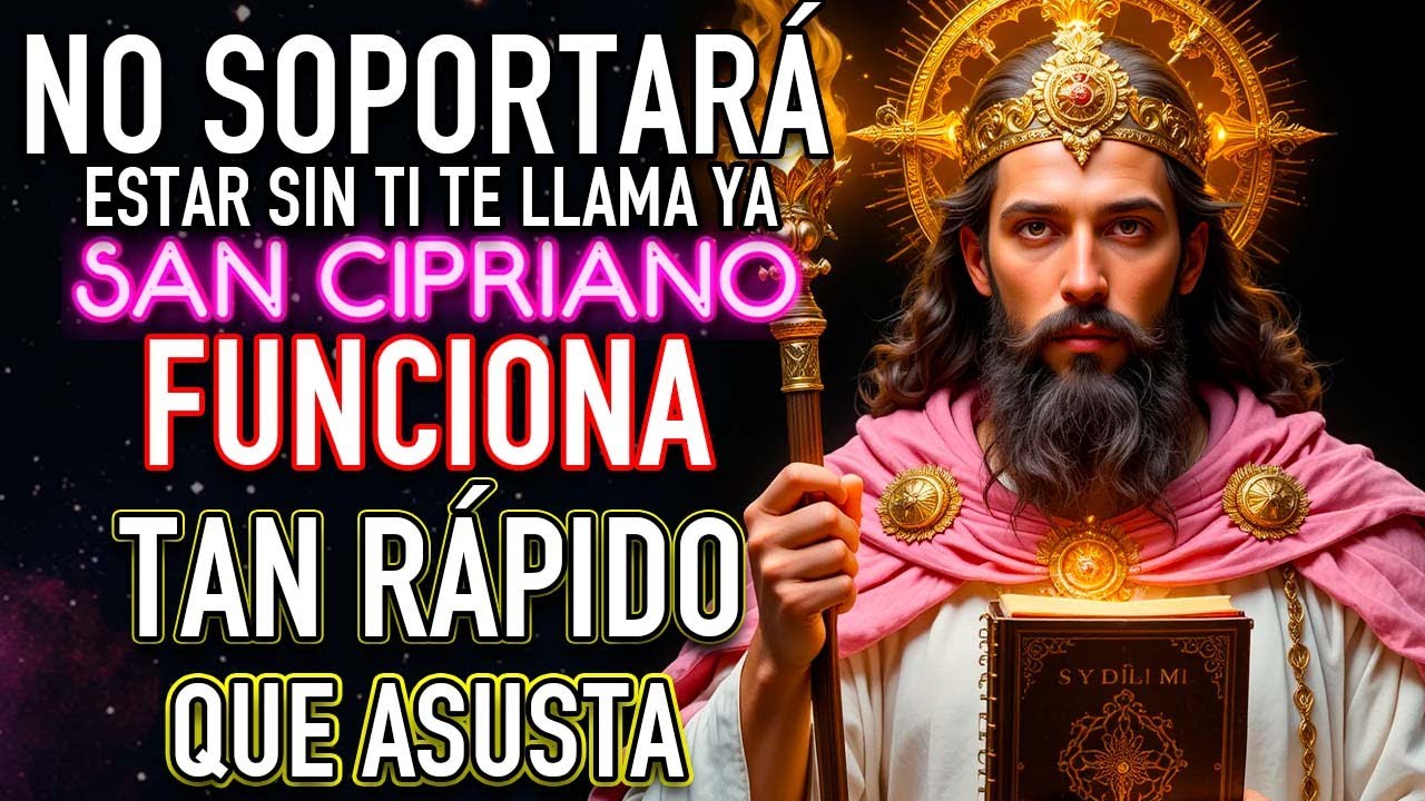 ORACIÓN MUY FUERTE A SAN CIPRIANO TE VA BUSCAR EN 3 MINUTOS, TE DESEARÁ Y TRAERÁ A TU AMOR DOMINADO