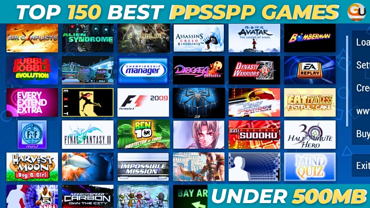 Top 150 Best PPSSPP PSP Games Under 500MB YouTube top-150-best-ppsspp-psp-games-under-500mb-youtube