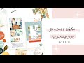 Scrapbook Process Video | Traveler&#39;s Notebook Layout | Cocoa Daisy Kits | Traveler&#39;s Notebook