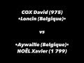 Tennis de table  tournoi de seloncourt 2022  cox david 975 vs noel xavier 1799