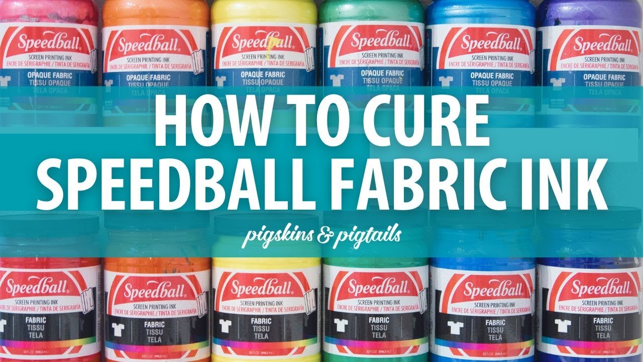 How to Dry and Cure Speedball Fabric Ink 