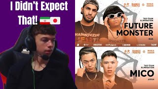 Toolo reacts to more tag team eliminations, Future Monster 🇮🇷 vs Mico 🇯🇵, gbb24 beatbox reaction