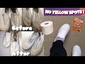 How to clean white vans (no yellow spots!)