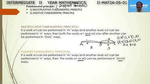 PERMUTATION AND COMBINATION - PART - 1 (MATHEMATICS 2A)