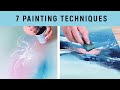 Easy Painting Techniques for Abstract Acrylic Paintings - How to Paint Beginner