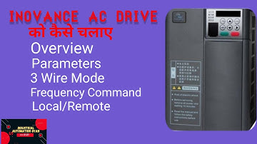 Inovance AC Drive !! 3 Wire mode !! MD310 WIRING !! Inovance VFD Connection