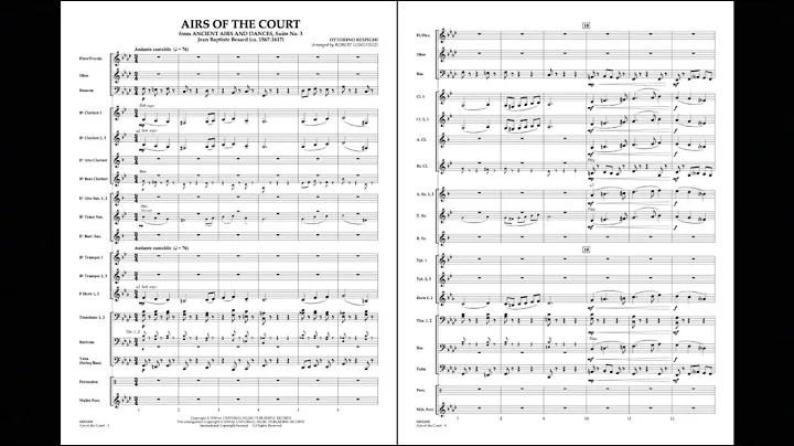 Airs of the Court by Ottorino Respighi/arr. Robert...