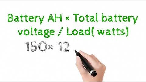 How to calculate inverter  load and #battery backup time . In Hindi.....
