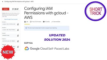 Configuring IAM Permissions with gcloud - AWS || 2024 || #GSP1126 #qwiklabs #qwiklabsarcade2024